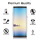 thumbnail image 5 of Amfilm Protector De Pantalla De Vidrio Para Samsung Galaxy Note 8 Cobertura De Pantalla Completa Matriz De Puntos De Vidrio Templado Curvo 3D Con Bandeja De Fácil Instalación (Negro), 5 of 5