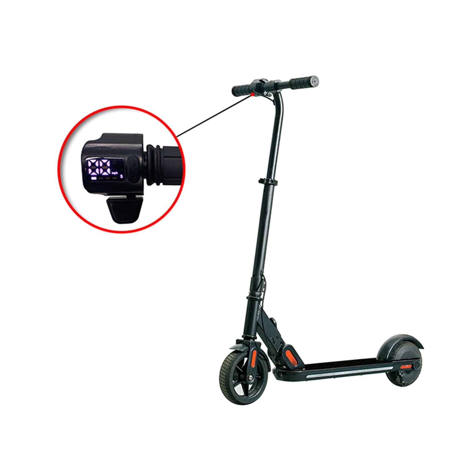 CIPACHO 33" Kids Electric Scooter with 6.5 Inch Tire Colorful Rainbow Lights LED Display, Foldable Kids Kick Scooter Adjustable Speed and Height Kids Age, Black CIPACHO 33" Kids Electric Scooter with 6.5 Inch Tire Colorful Rainbow Lights LED Display, Foldable Kids Kick Scooter Adjustable Speed and Height Kids Age, Black