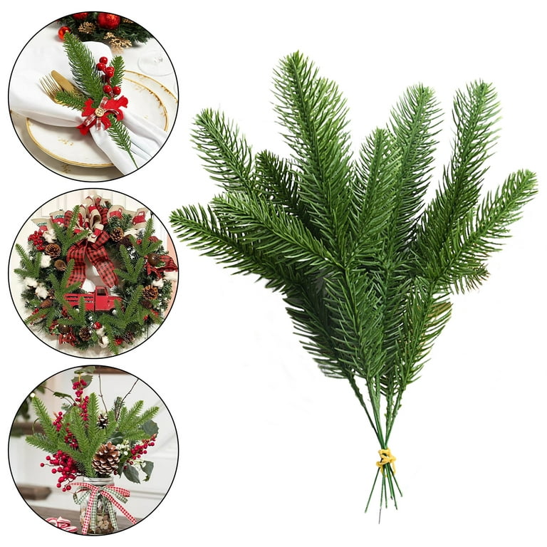 Artificial Pine Branches Christmas Faux Pine Needles - Temu