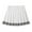 White, variant on ZHOGXU Children Girls Summer Skirt Casual Pleated Striped Dropped Waist A Line Skirt Comfortable School Outdoor Play Wear,White,18-24 Months