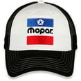 thumbnail image 2 of Mopar Men's Licensed Embroidered Mesh Trucker Hat Cap - Black/White, 2 of 7