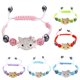 thumbnail image 2 of Pulsera Kawaii de Hello Kitty Sanrios para niña, brazalete tejido a mano con cuentas de diamantes de gato, regalo de vacaciones, novedad de 2021, 2 of 4