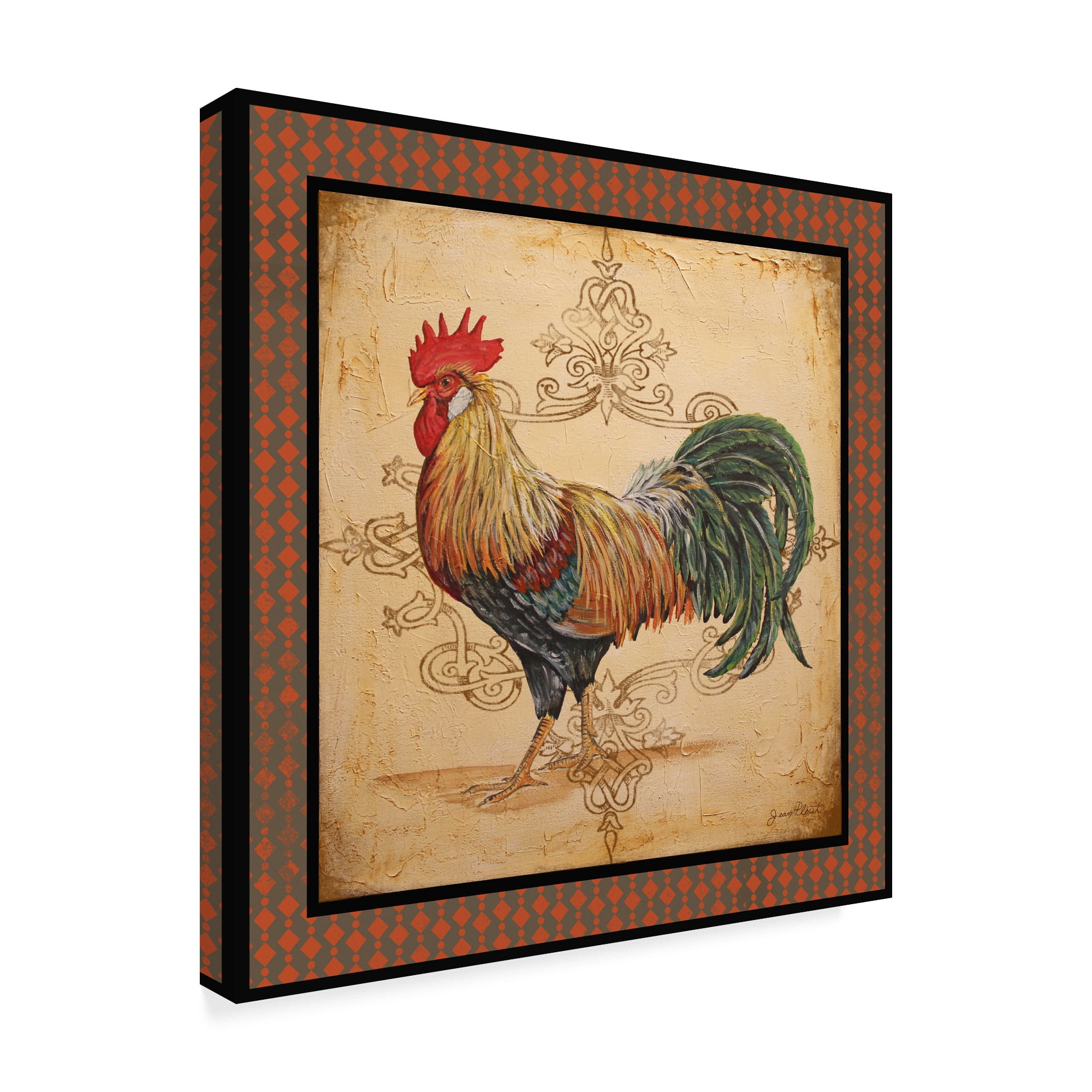 Trademark Fine Art 'Cockadoodledoo 3' Canvas Art by Jean Plout