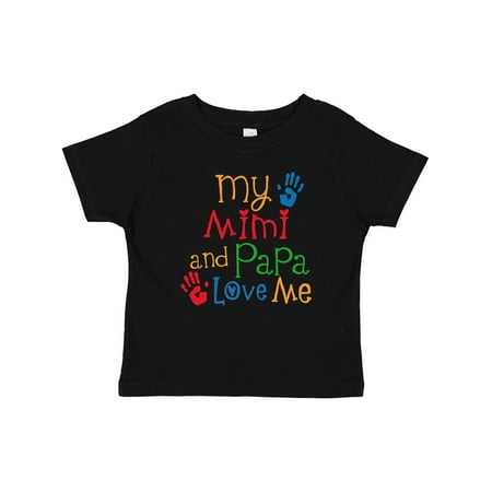 

Inktastic Mimi and Papa Love Me Gift Baby Boy or Baby Girl T-Shirt