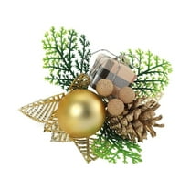 putnchl 1 Pc Artificial Christmas Assorted Holly Picks Stems Branches Picks Spray With Holly Leaves For Christmas Tree Floral Wreath Winter Holiday Season Decorations