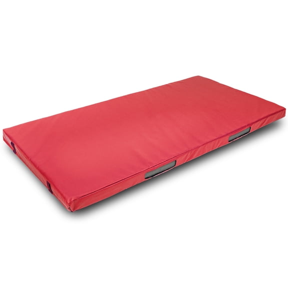 Foamma Gymnastics Mat - 4" x 3 ft x 6 ft, Red, Landing Pad for Kids and Adults with Waterproof Cover, Gymnastics Equipment, High-Density Tumbling & Wrestling Mat for Indoor and Outdoor Use
