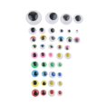 thumbnail image 3 of 1100 Pieceix Colored Moveable Googly Eyes Kids Crafts Self-adhesive 5-25mm, 3 of 8