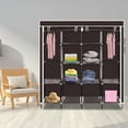 thumbnail image 2 of SalonMore Portable Closet Storage Clothes Organizer Wardrobe Clothes Rack with Shelves Non-Woven Fabric Cover, 2 of 7