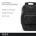 thumbnail image 3 of Mochila TUMI Alpha Bravo Renegade Travel con bolsa para portátil negra, 3 of 9