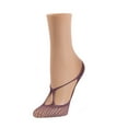 thumbnail image 4 of MeMoi Women's Stranded Net No Show Foot Liners - Womens - Female (One Size, Tulipwood), 4 of 4