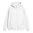thumbnail image 4 of WWC Womens Hoodie, Quarter Zip Pullover Sweatshirt with Pockets, Loose Fit Half High Collar Casual Sweater S-XXL, 4 of 6