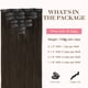 thumbnail image 2 of Extensiones de cabello con clip, cabello humano real, extensiones de cabello humano Remy con clip para mujeres, cabell, 2 of 5