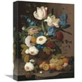 thumbnail image 1 of Global Gallery's 'Still Life, Flowers, and Fruit' by Severin Roesen Stretched Canvas Wall Art, 1 of 4