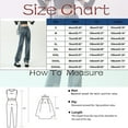 thumbnail image 3 of Vedolay Women's Wide Leg Jeans Womens Cargo Jeans Summer Casual Jeans Denim Pants Blue,2XL, 3 of 5