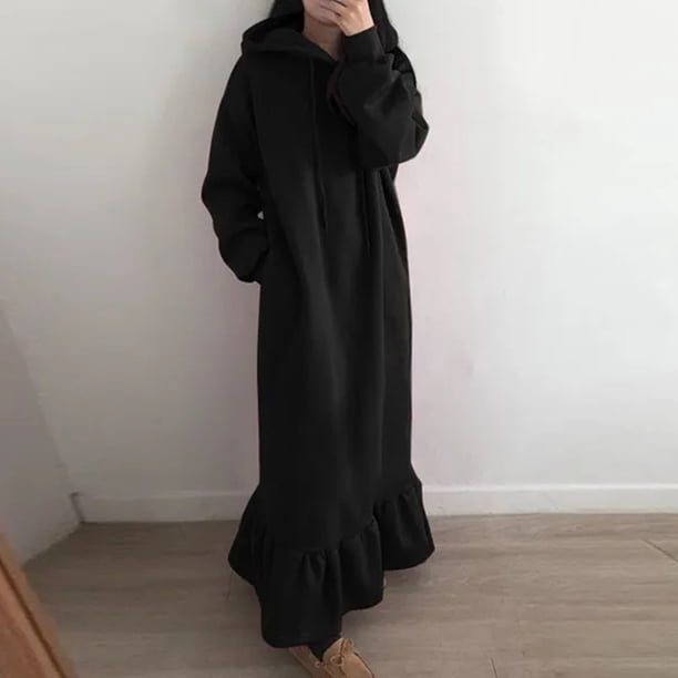 Ichuanyi liquidación de moda para mujeres con capucha invierno color cálido de manga larga vestimenta larga ICHUANYI WER202308183775