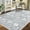Blue Grey, variant on GlowSol 9' x 12' Large Area Rug Vintage Floral Print Rug Non Slip Low Pile Rug Soft Foldable Accent Rugs for Living Room Bedroom, Dark Gray