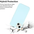 thumbnail image 6 of iPhone 13 Case iPhone 13 Phone Case Liquid Silicone Gel Rubber Cases Slim Anti-Scratch Soft Microfiber Lining Full Shockproof Protective Girls Women Cover for iPhone 13 6.1", Baby Blue, 6 of 15