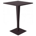 thumbnail image 1 of Siesta ISP888-BR 27.5 in. Riva Werzalit Top Square Bar Height Table, Brown, 1 of 1