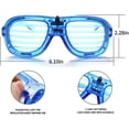 thumbnail image 4 of LINLIN Unisex Fashion Plastic Glow LED Light Up Shades Glasses for Christmas Halloween Wild Clubbing Birthday Party, 4 of 7