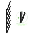 thumbnail image 3 of 2-Pack 6-Level Wall Mount Lumber Rack, Heavy Duty Metal Storage for Wood, Pipes, Tools, Garage & Workshop (Black), 3 of 6