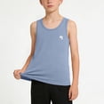 thumbnail image 2 of Yanlir Débardeur Sans Manches à Col Rond Uni pour Enfants, Haut Décontracté d'Extérieur Confortable pour Garçons 2 -15 Ans, Tenue d'Été Active, Vêtements d'Été, 2 of 6