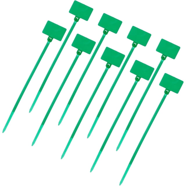 Amazing 100 Pcs Cable Label Marker Tags, Nylon Cable Zip Tie Tags 6.3 Inch Writable Self-Locking Wire Labels Zip Ties for Organization Marking, Green that offer great value. Don't miss out!