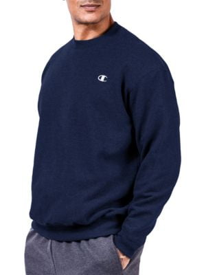 Tall Men's Fleece Sweatshirt 4XLT Navy 