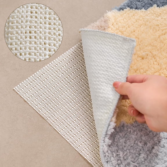 8X10 FT Non-Slip Rug Pad Gripper for Hardwood Floors, Tile, & Carpet – Anti-Slip Rug Pads to Keep Area Rugs Secure and in Place, Protects Floors, Prevents Slipping and Sliding