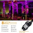 thumbnail image 2 of Jinsinto Purple Halloween Decor Lights, 20m 200 Led String Lights Waterproof, 2 of 5