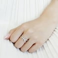 thumbnail image 5 of Womens Silver Rings High polished (no plating) Stainless Steel Ring with AAA Grade CZ in Clear DA353, 5 of 5