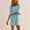 Sky Blue, variant on Summer Dresses For Women Sevevn Women's Summer Solid Color Casual Short Sleeved Round Neck Pocket Dress Beach Dresses For Women