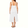 thumbnail image 6 of Oiangi Long Satin Nightgown for Women Plus Size Silk Slips Dress Deep V Neck Sleepwear Sleeveless Nightshirt Wide Strap Chemise White 4XL, 6 of 9