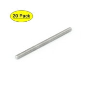 M3 x 55mm 304 Stainless Steel Fully Threaded Rods Bar Studs Hardware 20 Pcs