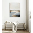 thumbnail image 7 of Kate and Laurel Sylvie Beaded Idyllic Retreat Vintage Framed Canvas Wall Art by Amy Lighthall, 31.5x41.5 White, Abstract Watercolor Landscape Art for Wall, 7 of 7