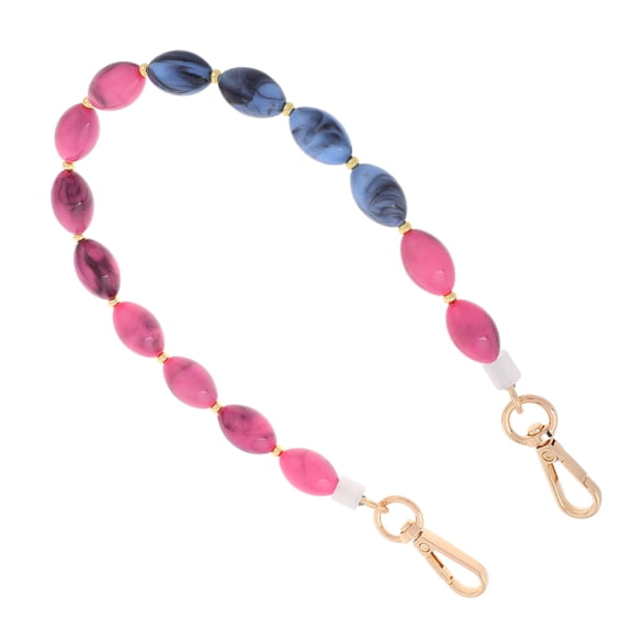 OFFIGAM Fashionable Pink Acrylic Beaded Bag Strap Charm for Multiple Purse and Phone Uses