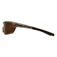 thumbnail image 3 of Hornz Brown Forest Camouflage Polarized Sunglasses for Men Wrap Around Sport Frame & Free Matching Microfiber Pouch - Brown Camo Frame - Amber Lens, 3 of 6
