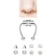 thumbnail image 4 of Aros Falsos de Nariz No Perforantes Sunnimix para Mujeres Acero Inoxidable Plata brillante, 4 of 7