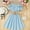 Light Blue, variant on 2 Piece Sets Toddler Girl Girls'Chiffon Dress Summer One Shoulder Camisole Half Skirt Two-piece Set 9-12 Month Girl Clothes