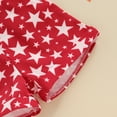 thumbnail image 6 of 4th of July Toddler Baby Girl Boy One Piece Outfit American Flag Overalls Romper Sleeveless Suspender Shorts Jumpsuit with Pocket, 6 of 7