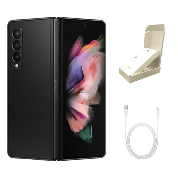 Restored Samsung Galaxy Z Fold3 5G F926U (Fully Unlocked) 256GB Phantom Black w/ Gift Box (Refurbished)