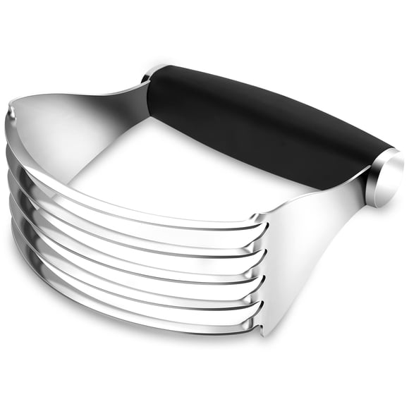 Cortador de pastelería Rainspire de acero inoxidable de alta resistencia, color negro