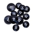 thumbnail image 2 of ButtonMode Premium Suit Buttons 16pc Set has 4 Buttons measuring 20mm (over 3/4 Inch) for Jacket Front, 12 Buttons measuring 15mm (5/8 Inch) for Jacket Sleeves and Dress Pants, Blue Navy, 16-Buttons, 2 of 5