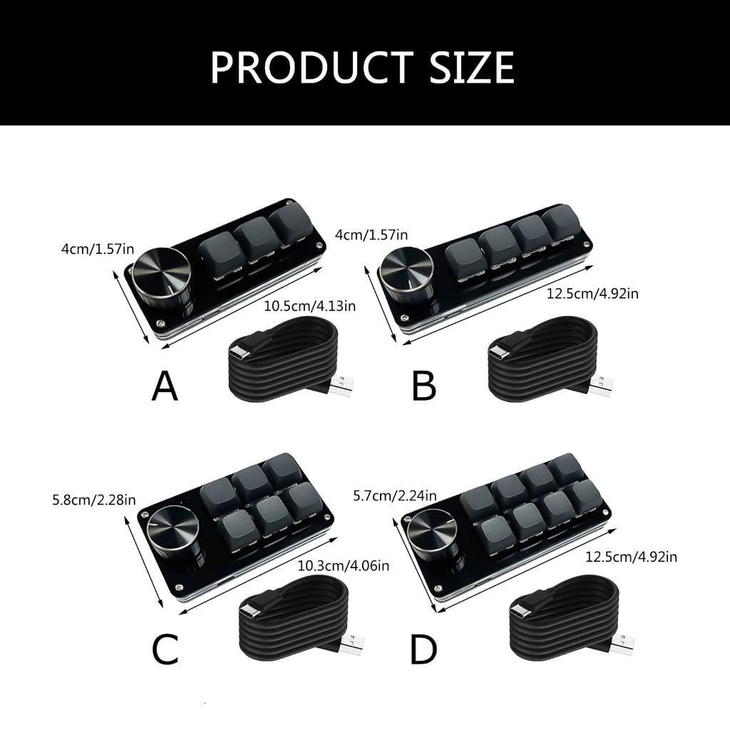 Programmable Keypad with Customizable Touch, Mechanical Switches, Perfectly for Gaming and Professional Use Keyboard