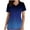 Blue C, variant on Women's Pocket Scrub Top Mom Mother's Day Print Short Sleeve V-Neck Wrap Scrubs Soft Stretch Nursing Workwear Blouse Shirt Purple C S, US Size:4