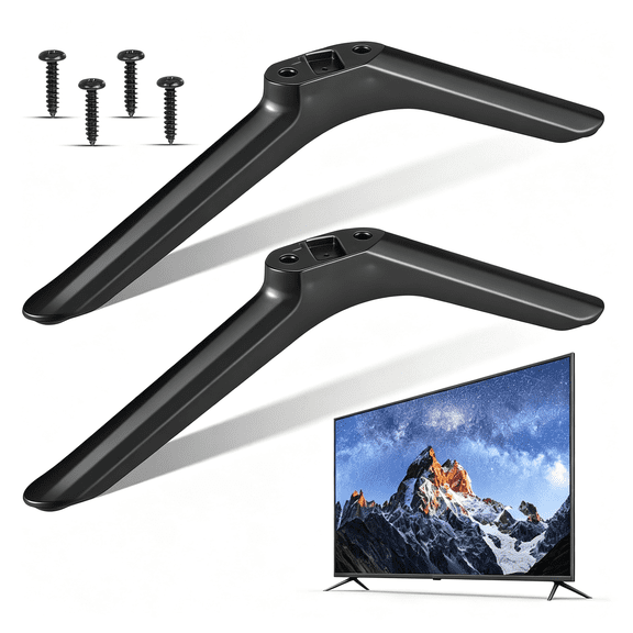 XIBUFE Universal Tv Stand Legs with Screws 32Inch Tabletop Tv Stand Mount Legs Replacement for Smart Tvs Tv Pedestal Base for Living Room Bedroom Tv Stand Legs