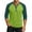 Green_001, variant on Domuza Men 3/4 Sleeve Shirt Trendy Casual Raglan Contrast Color Baseball T-Shirts Fall Lightweight Comfy Slim Fit Button Up Tops Blue M