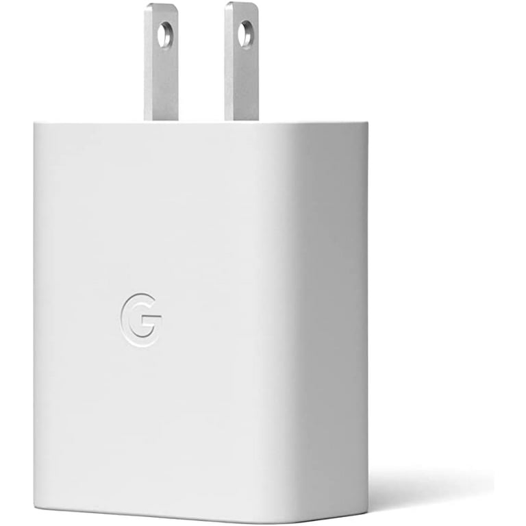 Google - Power adapter - 30 Watt - 3 A - PD (24 pin USB-C) - on cable:  USB-C - white - United States