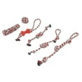 thumbnail image 1 of Christmas Dog Rope Toy, Teething Prevents Boredom Colored Dog Rope Toys Relieves Stress Interactive  for Grasping for Training, 1 of 8