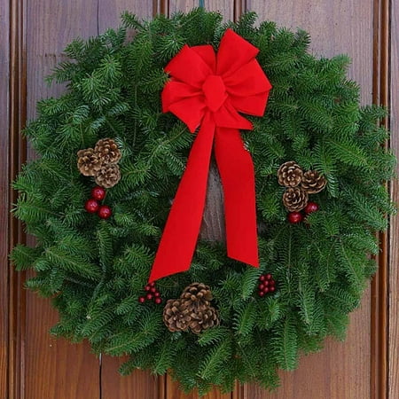 Photo 1 of (READ NOTES) Worcester Wreath Co. Fresh-Cut Classic Maine Balsam 30-inch Wreath (DRIED) 