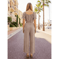 thumbnail image 3 of Jumpsuit Mujer Manga Corta, Ajuste Cómodo y Pierna Amplia, Look Moderno y Versátil, 3 of 5